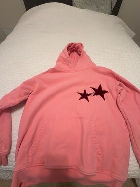 Aelfric Eden Pink Star Color Contrast Hoodie